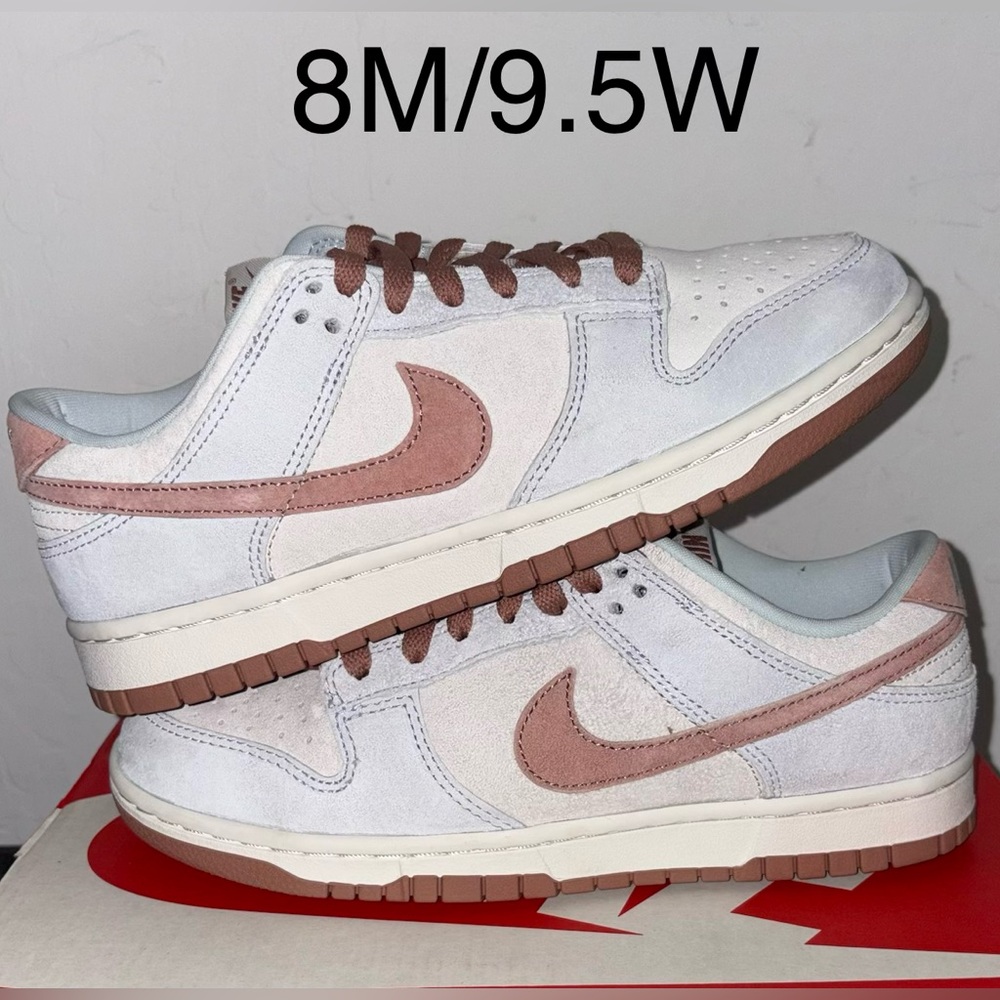 Nike Dunk Low Retro Fossil Rose Size 8 Men Pre-Owned Excellent Condition (VNDS)